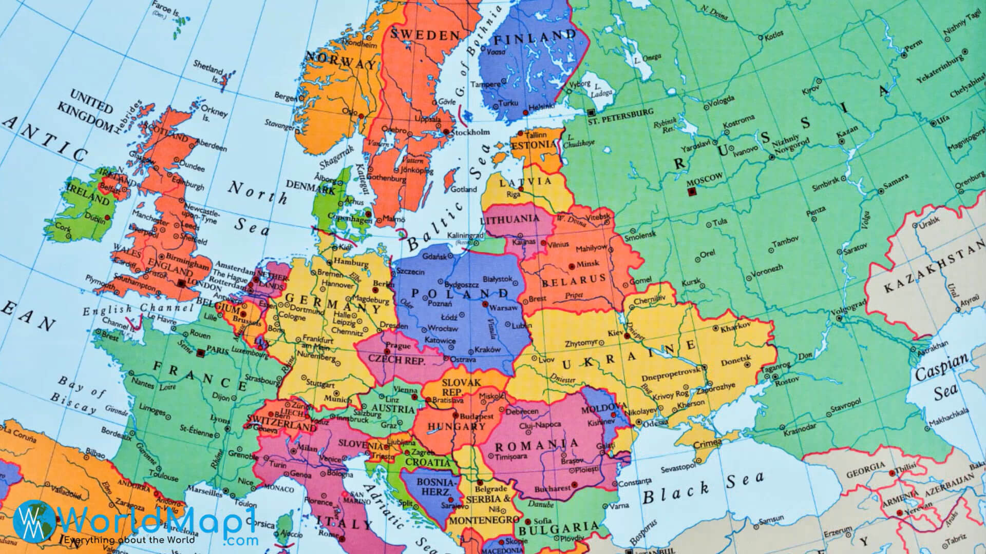 Lettland Europa und Russland Karte